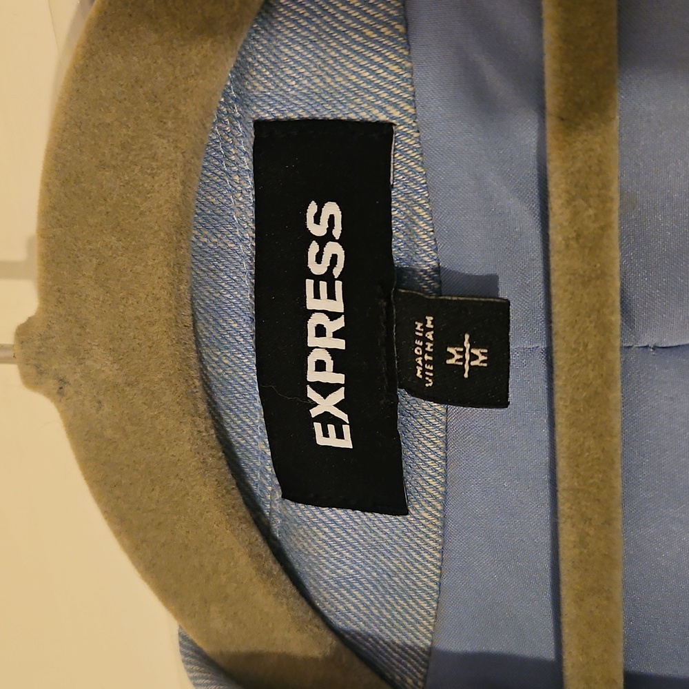 Express Size M Light Blue Women's Blazer - Picture 2 of 7